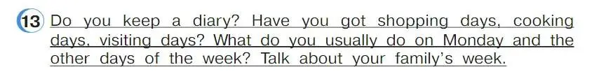 Условие номер 13 (страница 40) гдз по английскому языку 4 класс Верещагина, Афанасьева, учебник 1 часть