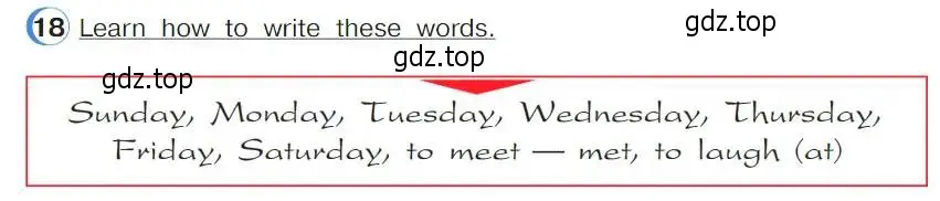 Условие номер 18 (страница 40) гдз по английскому языку 4 класс Верещагина, Афанасьева, учебник 1 часть