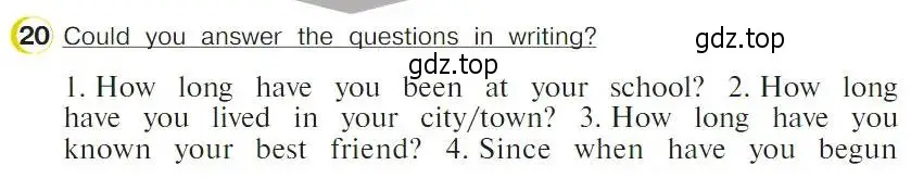 Условие номер 20 (страница 103) гдз по английскому языку 4 класс Верещагина, Афанасьева, учебник 2 часть