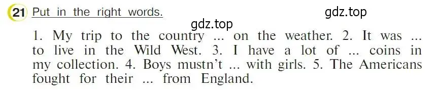 Условие номер 21 (страница 119) гдз по английскому языку 4 класс Верещагина, Афанасьева, учебник 2 часть