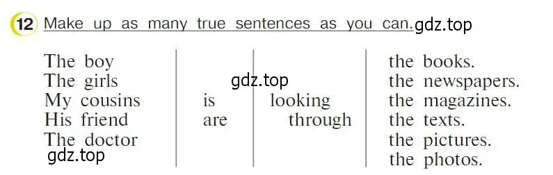 Условие номер 12 (страница 122) гдз по английскому языку 4 класс Верещагина, Афанасьева, учебник 2 часть