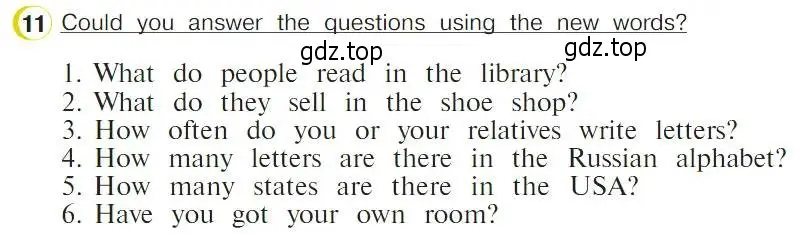 Условие номер 11 (страница 131) гдз по английскому языку 4 класс Верещагина, Афанасьева, учебник 2 часть