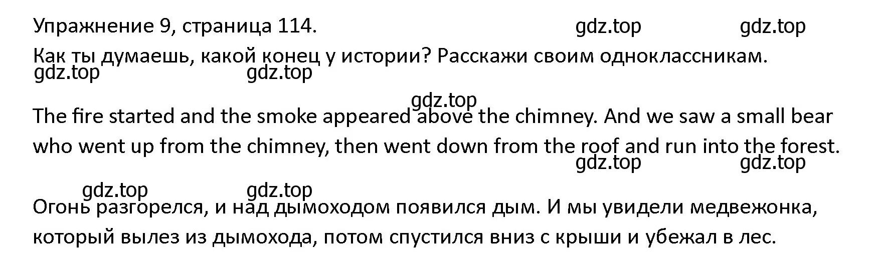 Решение номер 9 (страница 114) гдз по английскому языку 4 класс Верещагина, Афанасьева, учебник 1 часть