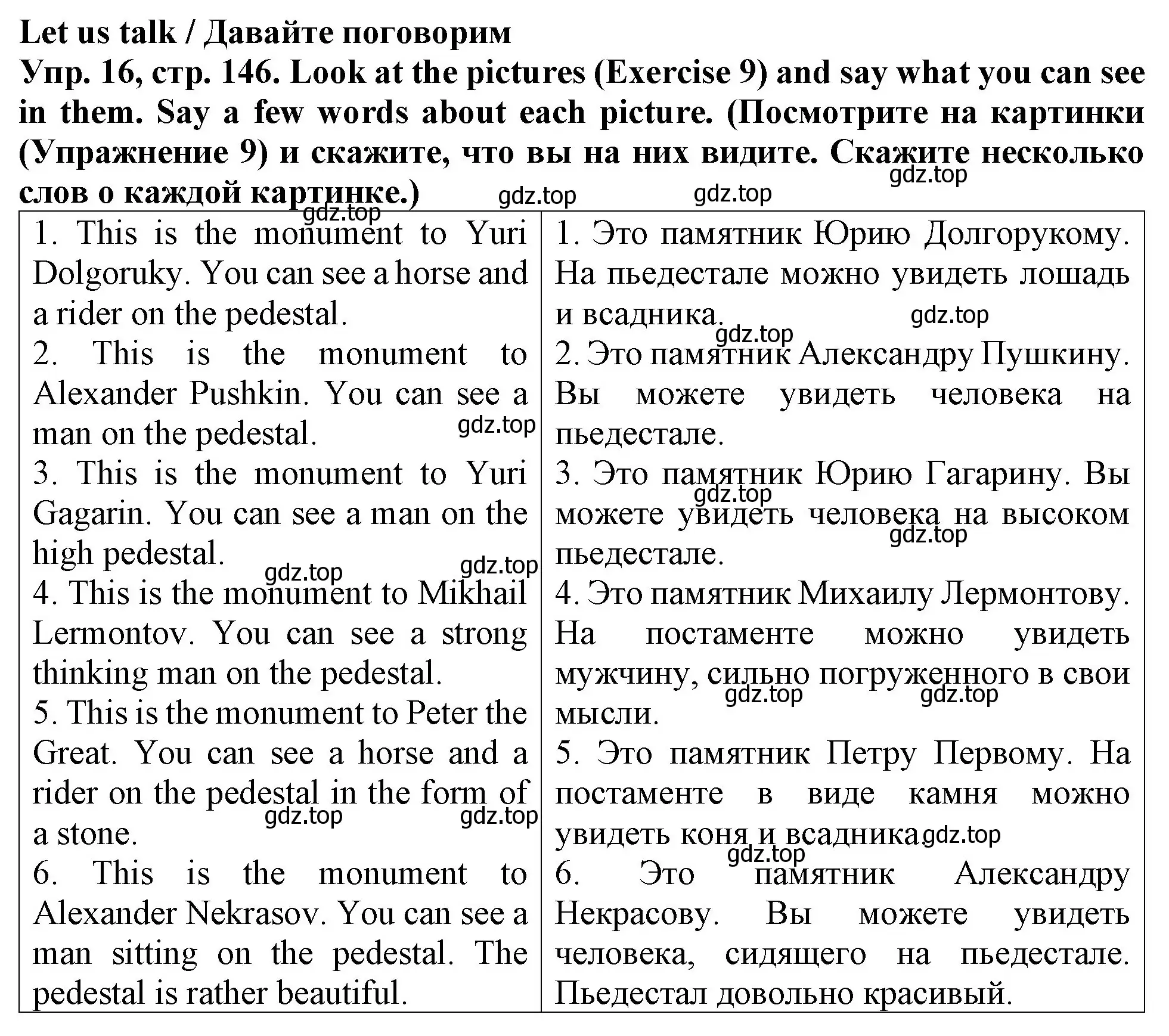 Решение 2. номер 16 (страница 146) гдз по английскому языку 4 класс Верещагина, Афанасьева, учебник 1 часть