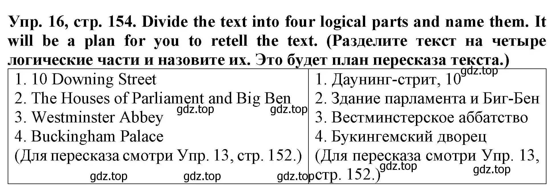 Решение 2. номер 16 (страница 154) гдз по английскому языку 4 класс Верещагина, Афанасьева, учебник 1 часть