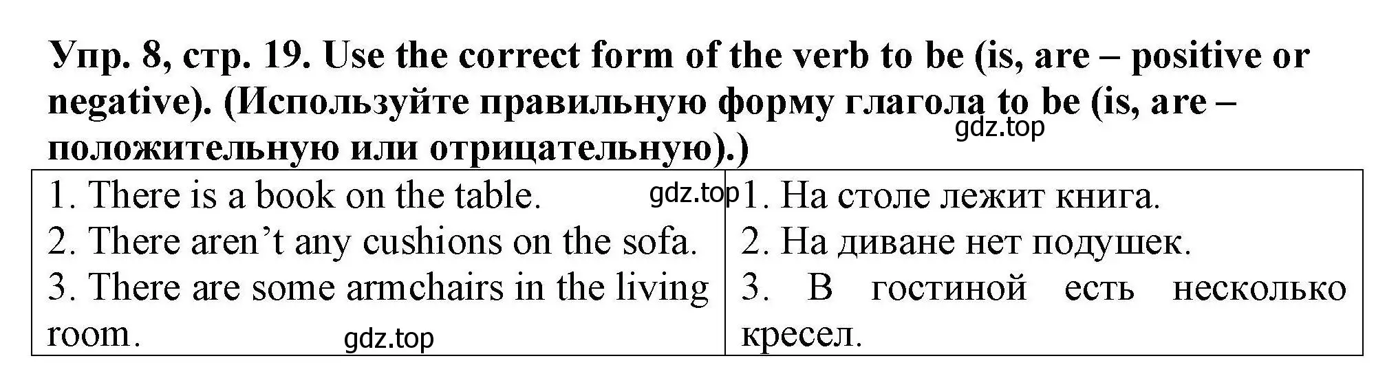 Решение номер 8 (страница 19) гдз по английскому языку 5 класс Комиссаров, Кирдяева, тренировочные упражнения в формате ОГЭ