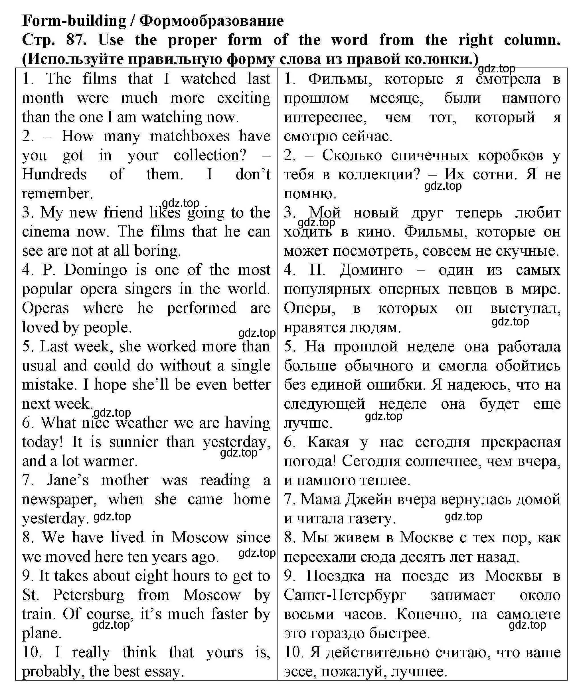 Решение номер 2 (страница 87) гдз по английскому языку 5 класс Комиссаров, Кирдяева, тренировочные упражнения в формате ОГЭ