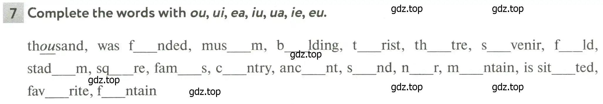 Условие номер 7 (страница 44) гдз по английскому языку 5 класс Биболетова, Денисенко, рабочая тетрадь