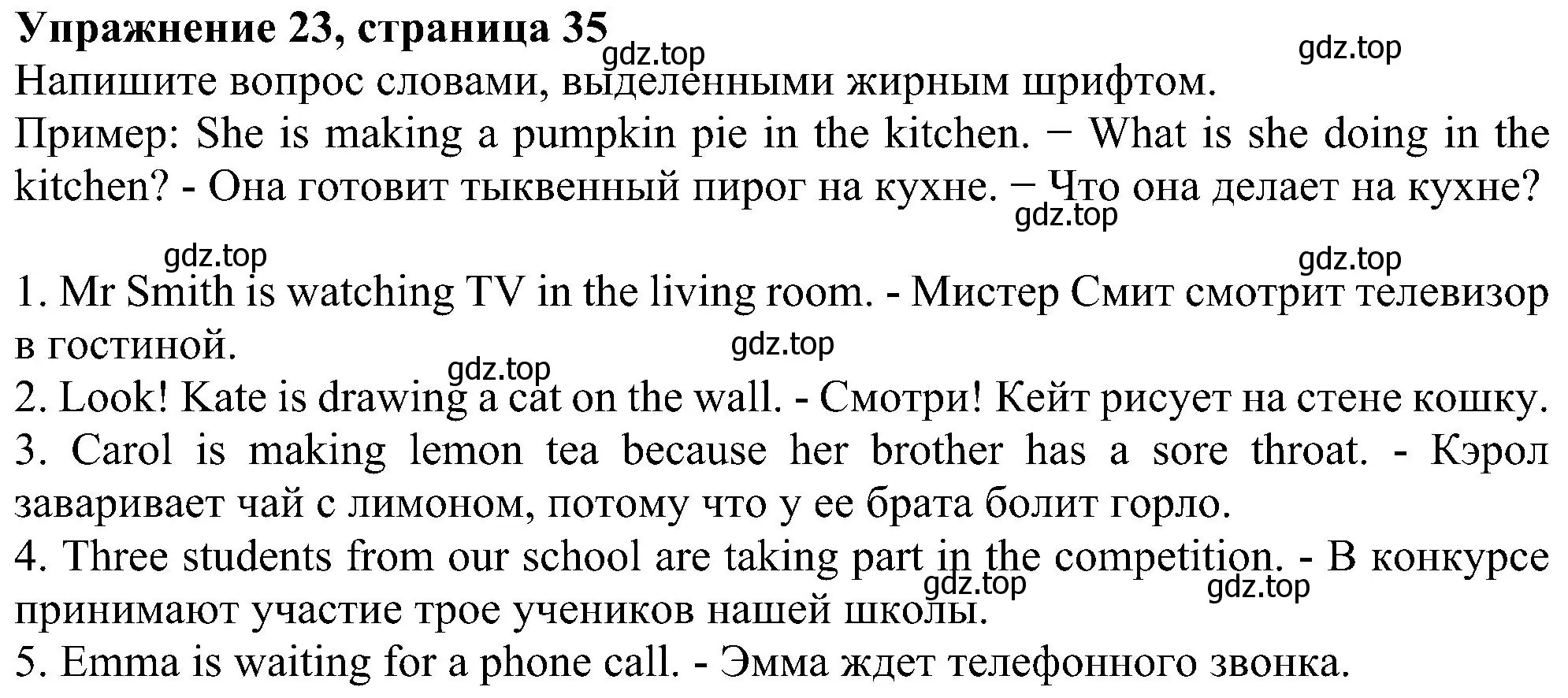 Решение номер 23 (страница 35) гдз по английскому языку 5 класс Биболетова, Денисенко, рабочая тетрадь