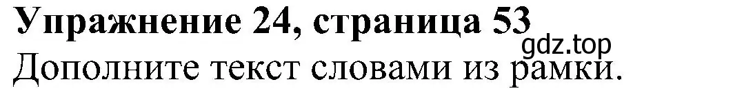 Решение номер 24 (страница 53) гдз по английскому языку 5 класс Биболетова, Денисенко, рабочая тетрадь