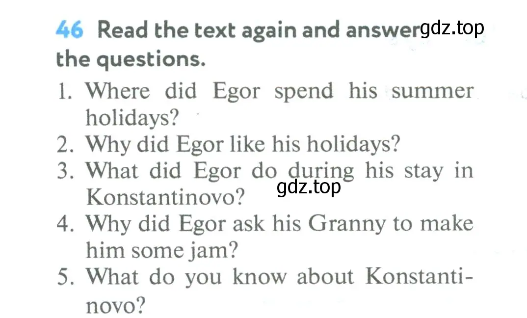 Условие номер 46 (страница 20) гдз по английскому языку 5 класс Биболетова, Денисенко, учебник