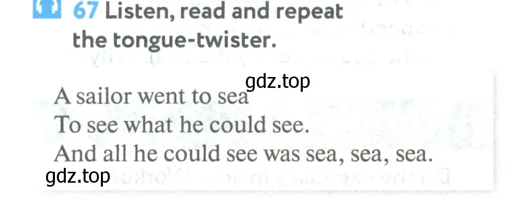 Условие номер 67 (страница 25) гдз по английскому языку 5 класс Биболетова, Денисенко, учебник
