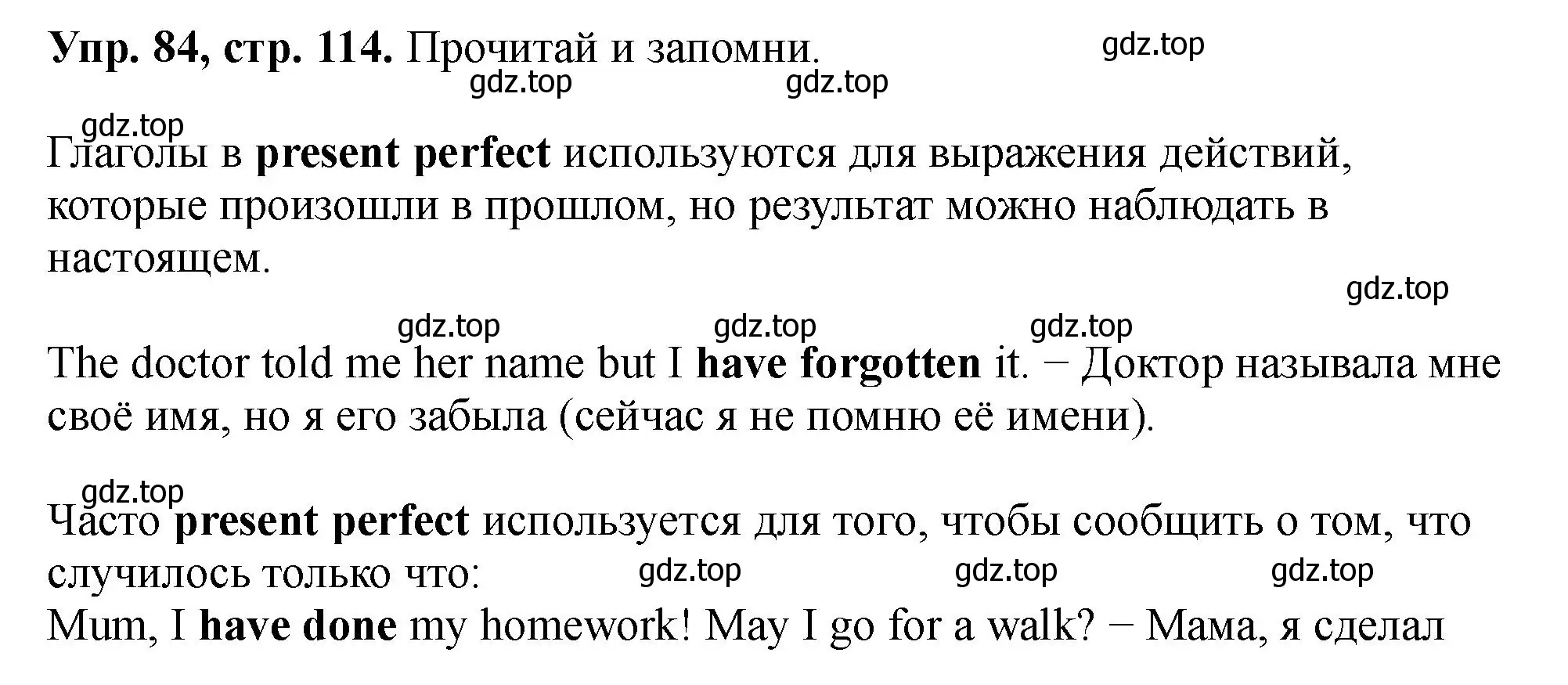 Решение номер 84 (страница 114) гдз по английскому языку 5 класс Биболетова, Денисенко, учебник