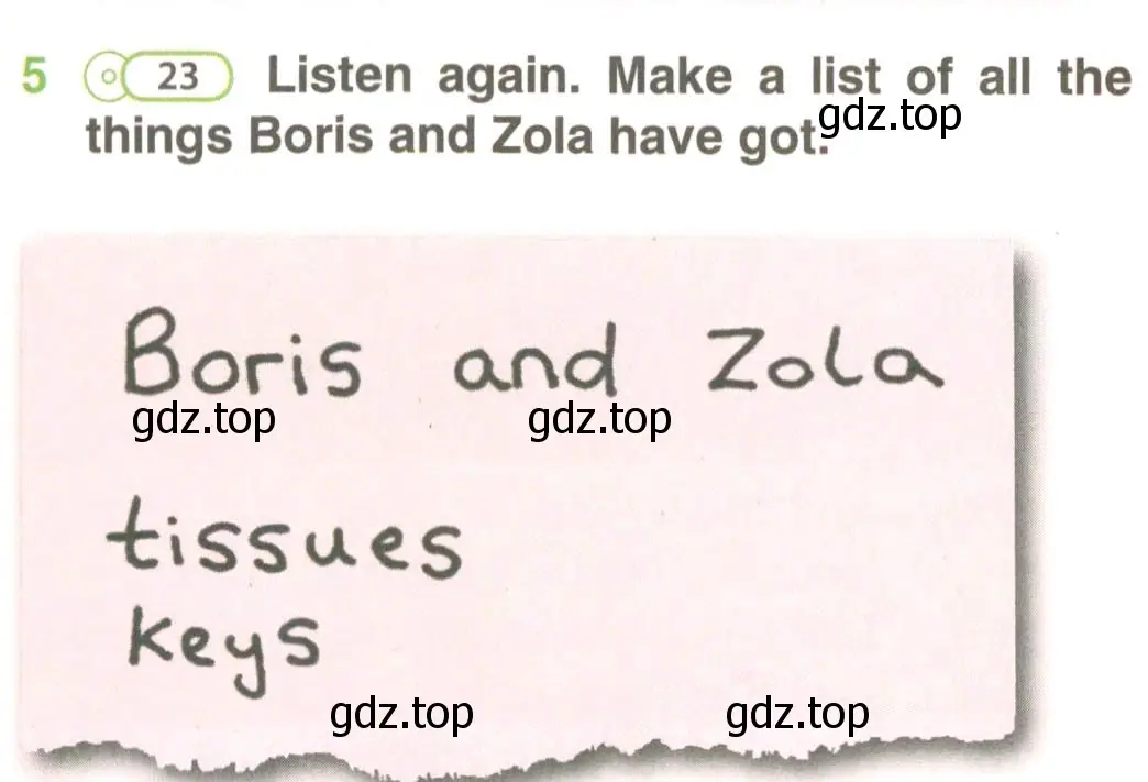 Условие номер 5 (страница 23) гдз по английскому языку 5 класс Комарова, Ларионова, учебник