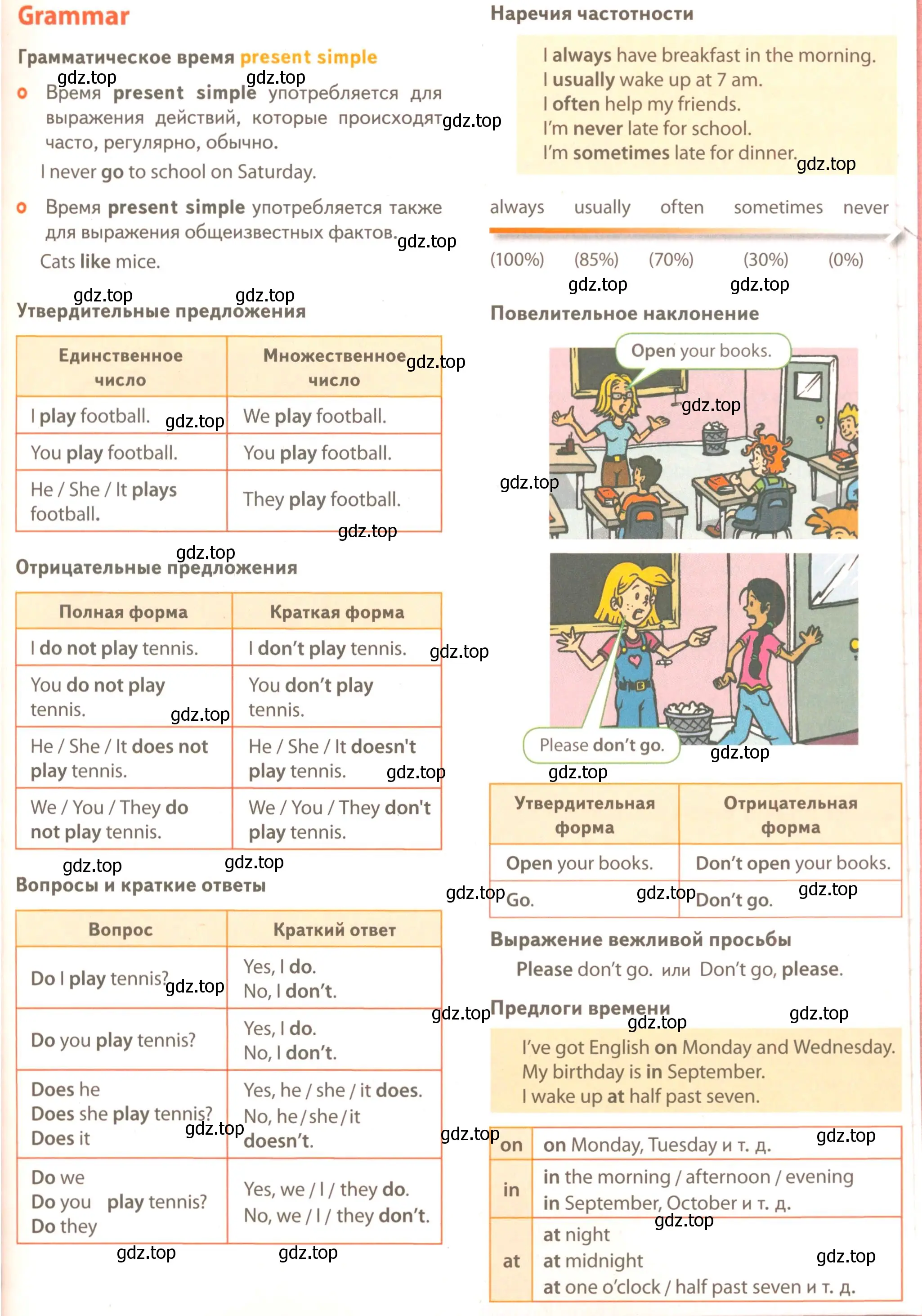 Условие  Grammar (страница 45) гдз по английскому языку 5 класс Комарова, Ларионова, учебник