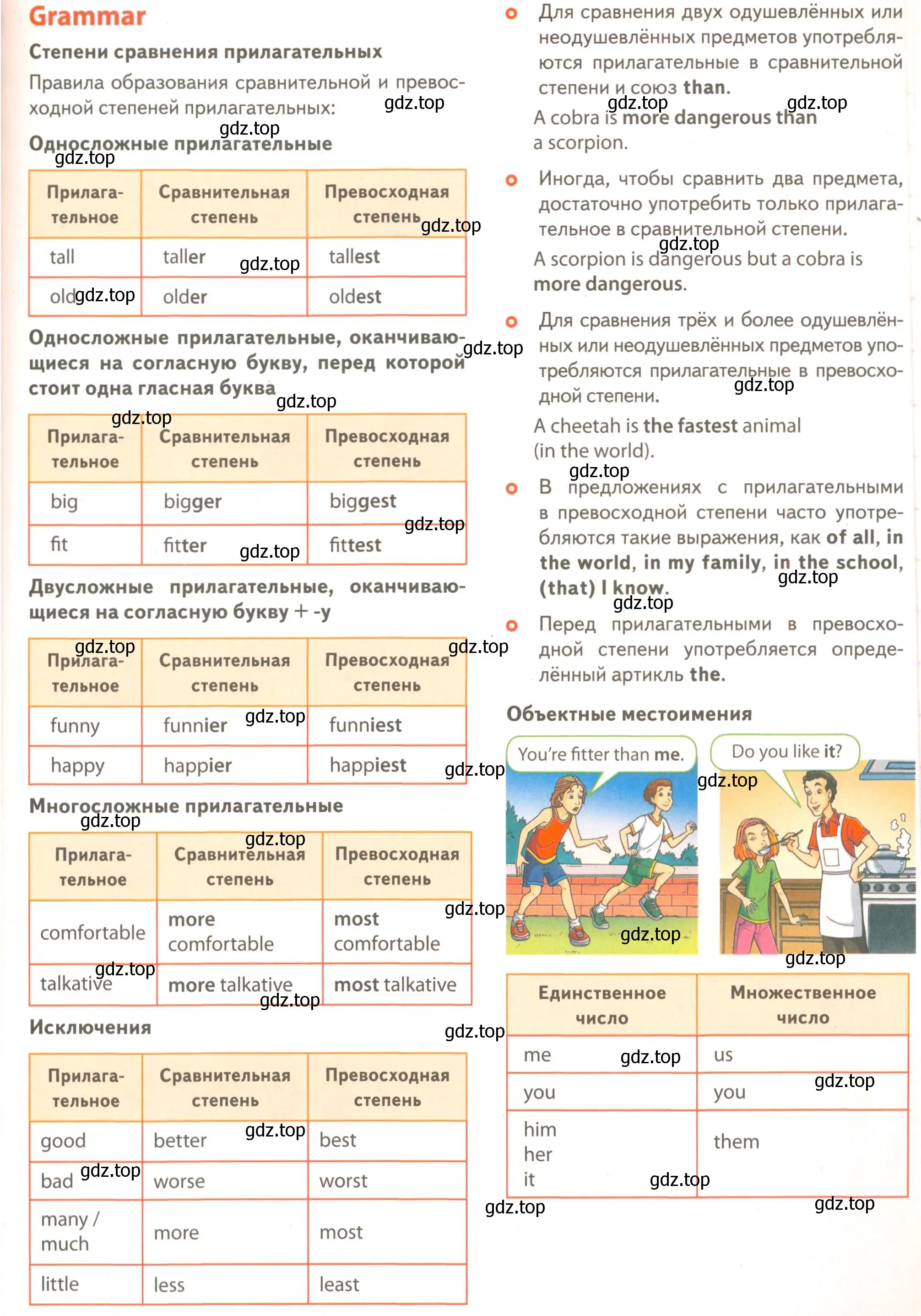 Условие  Grammar (страница 75) гдз по английскому языку 5 класс Комарова, Ларионова, учебник