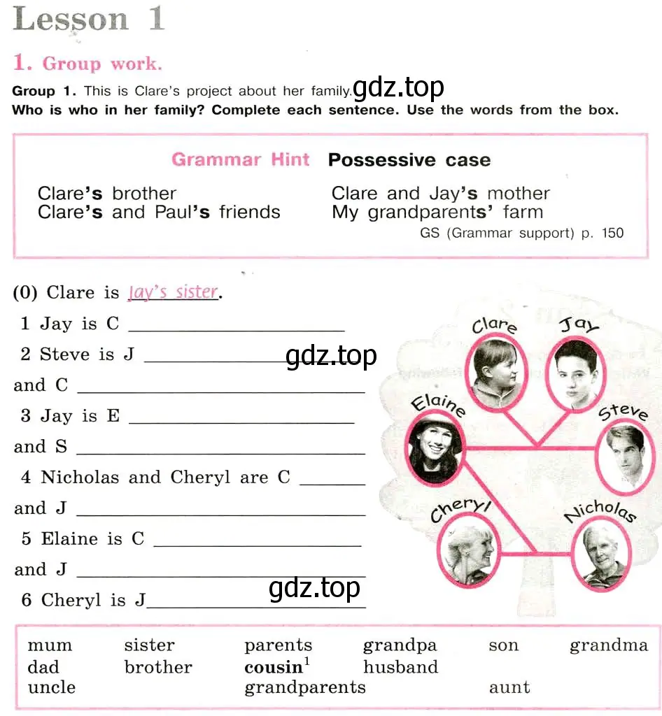 Условие  Lesson 1 (страница 3) гдз по английскому языку 5 класс Кузовлев, Лапа, рабочая тетрадь