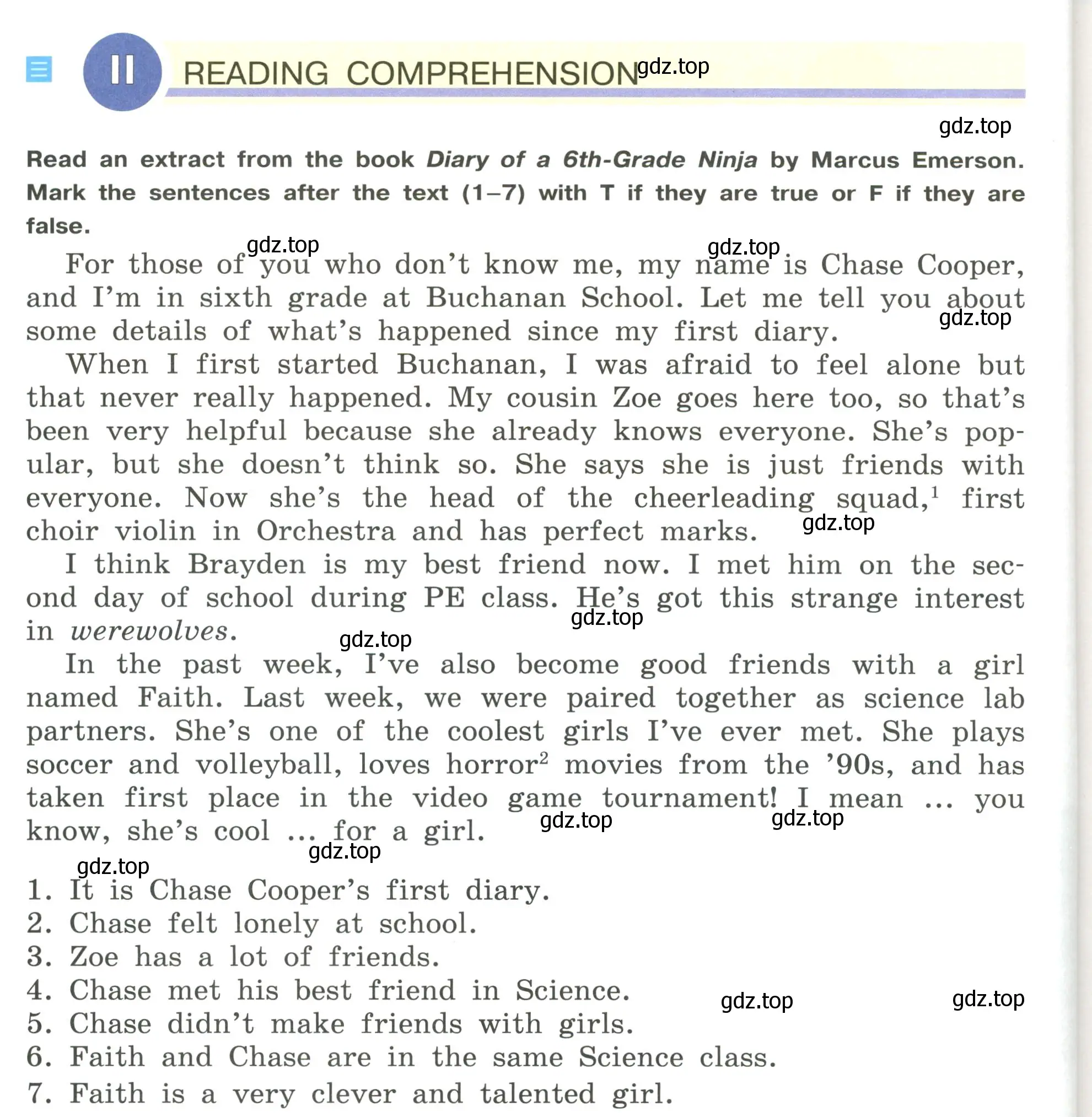 Условие  2 reading comprehension (страница 56) гдз по английскому языку 5 класс Кузовлев, Лапа, учебник