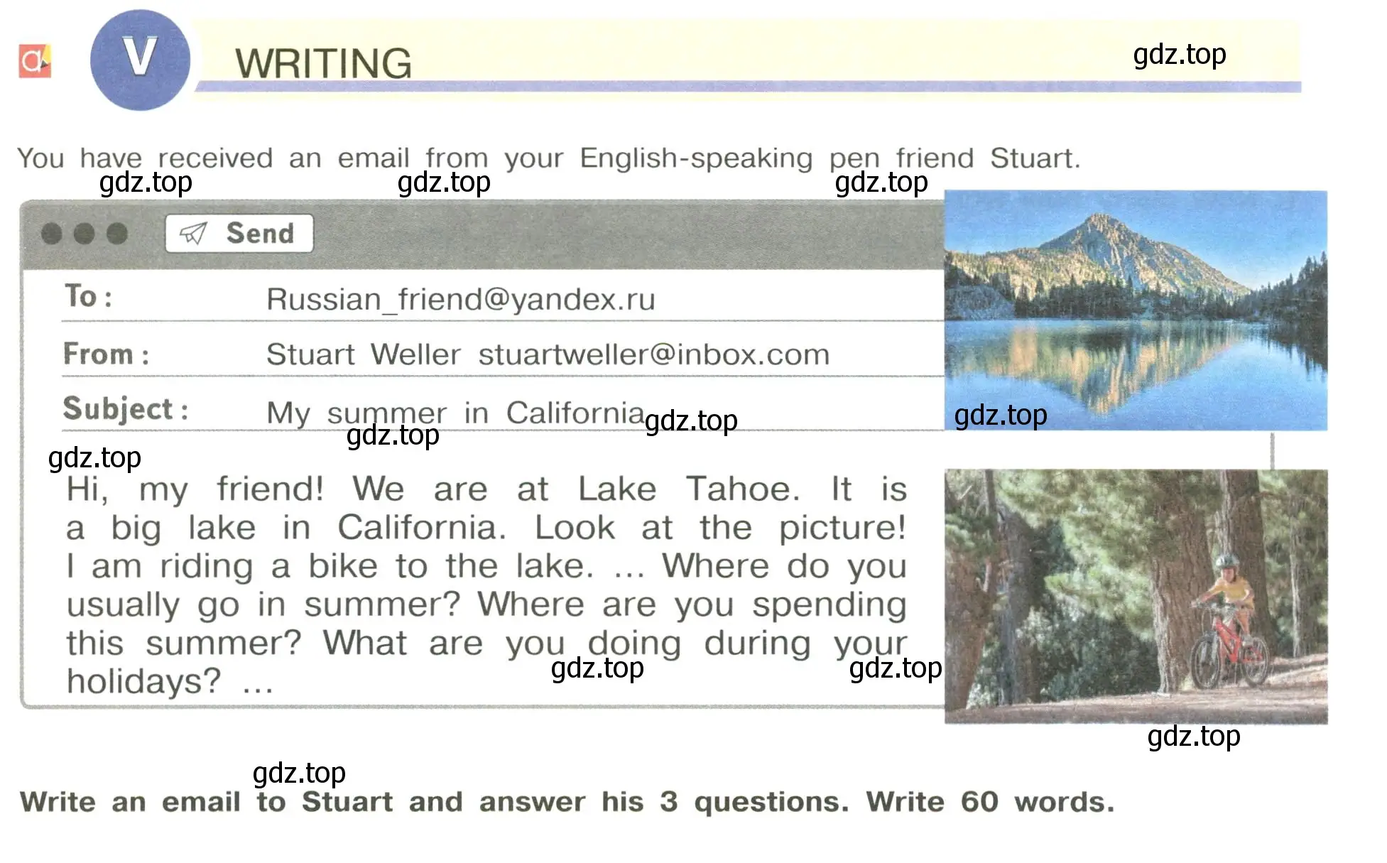 Условие  5 writing (страница 79) гдз по английскому языку 5 класс Кузовлев, Лапа, учебник