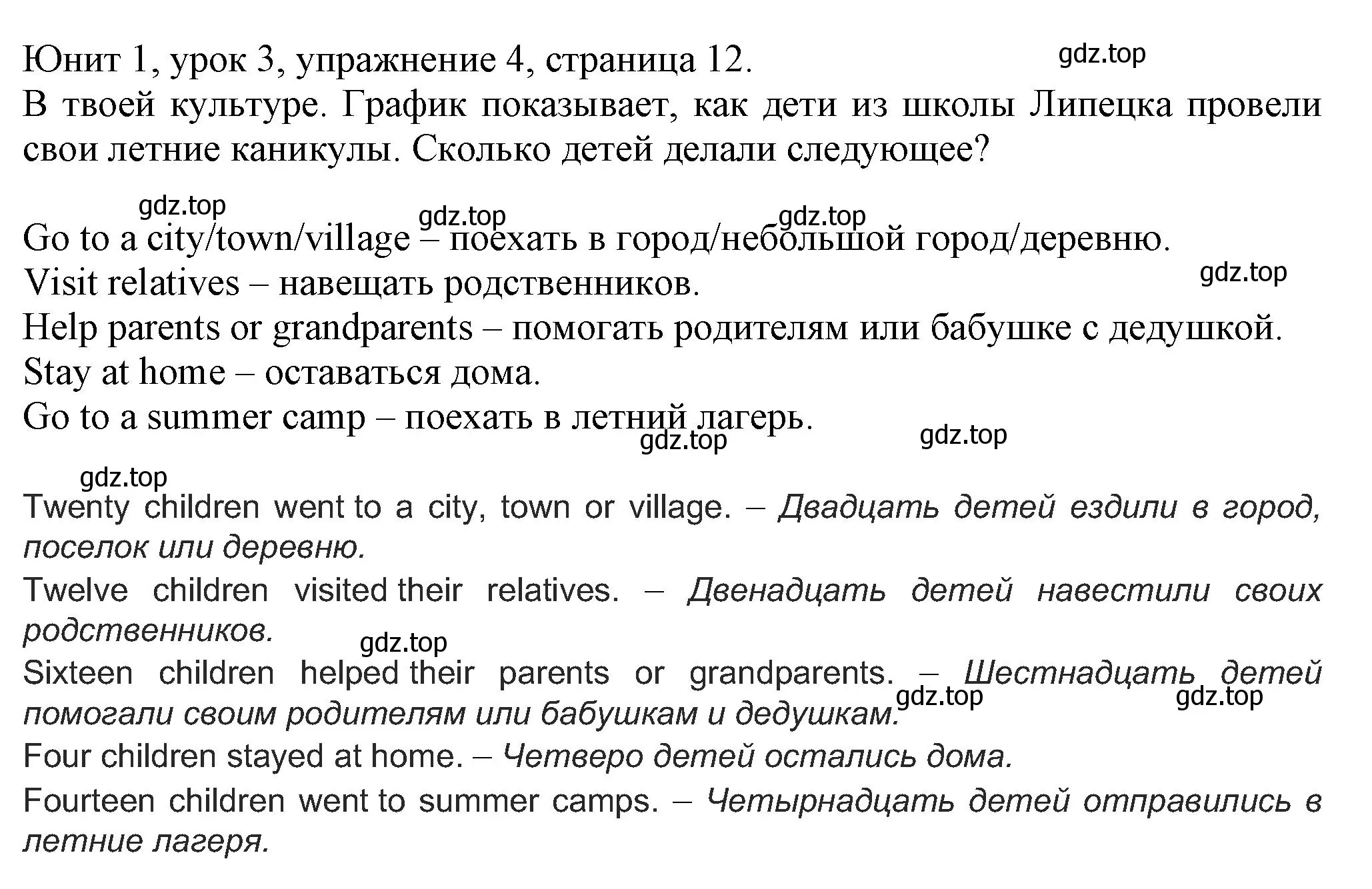 Решение номер 4 (страница 12) гдз по английскому языку 5 класс Кузовлев, Лапа, учебник