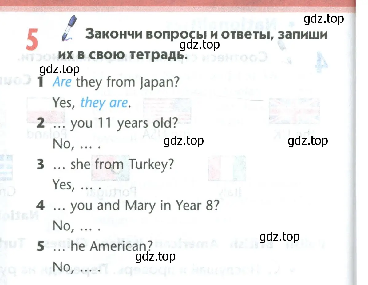 Условие номер 5 (страница 48) гдз по английскому языку 5 класс Маневич, Полякова, учебник