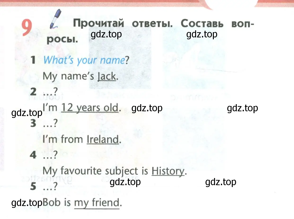 Условие номер 9 (страница 49) гдз по английскому языку 5 класс Маневич, Полякова, учебник