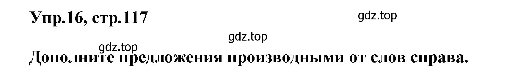 Решение номер 16 (страница 117) гдз по английскому языку 5 класс Афанасьева, Михеева, рабочая тетрадь