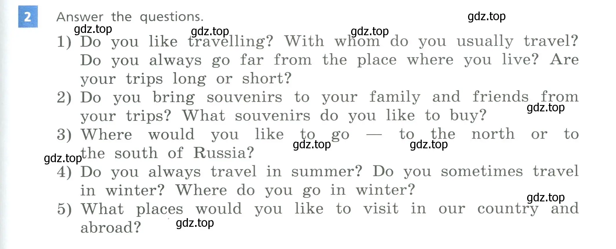 Условие номер 2 (страница 93) гдз по английскому языку 5 класс Афанасьева, Михеева, учебник 2 часть