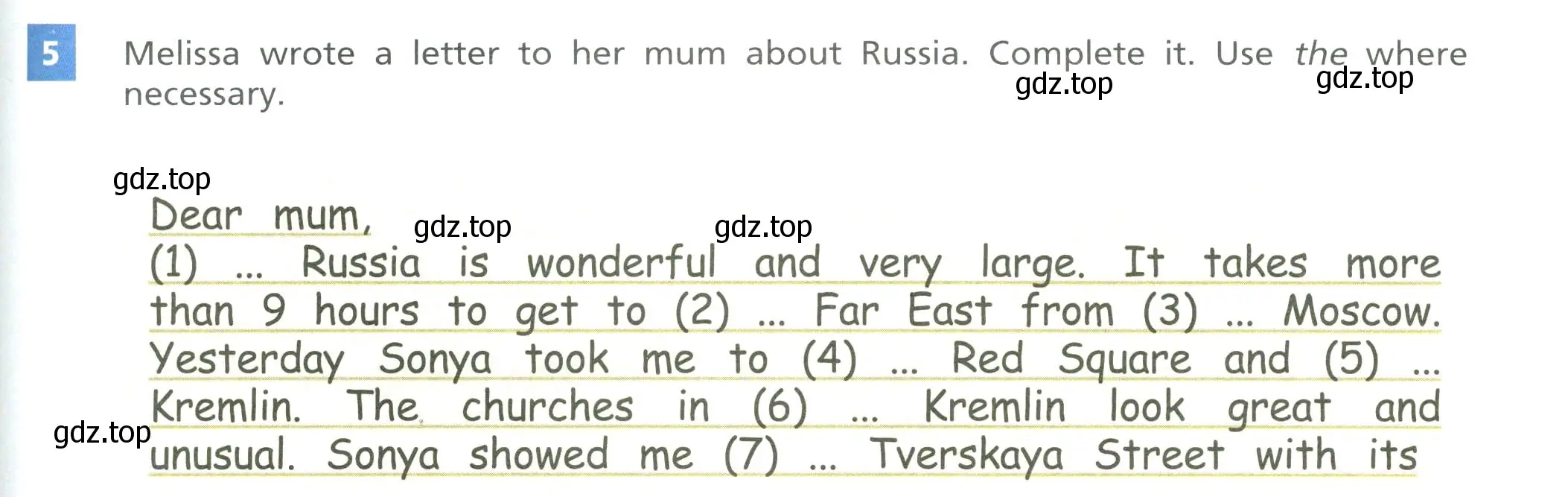 Условие номер 5 (страница 127) гдз по английскому языку 5 класс Афанасьева, Михеева, учебник 2 часть