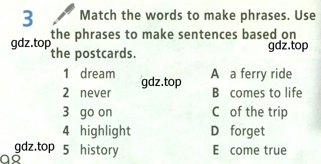 Условие номер 3 (страница 98) гдз по английскому языку 5 класс Баранова, Дули, учебник