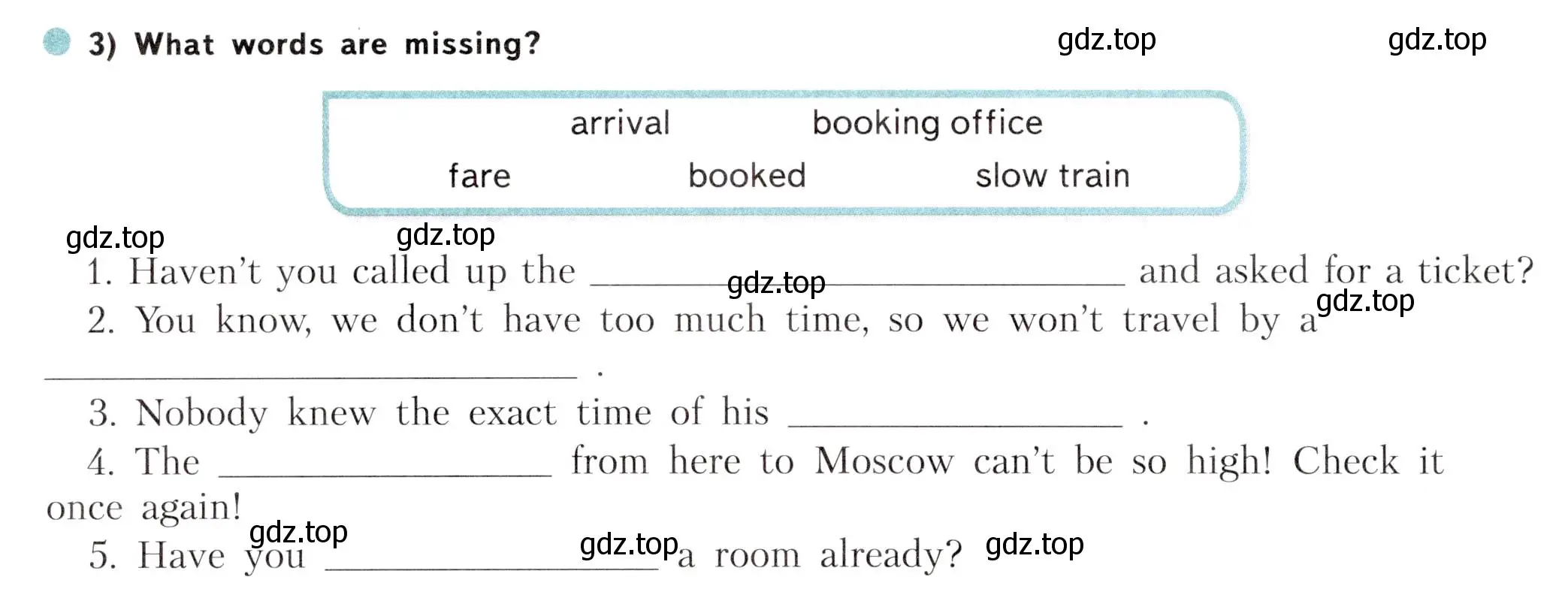 Условие номер 3 (страница 12) гдз по английскому языку 5 класс Терентьева, контрольные задания