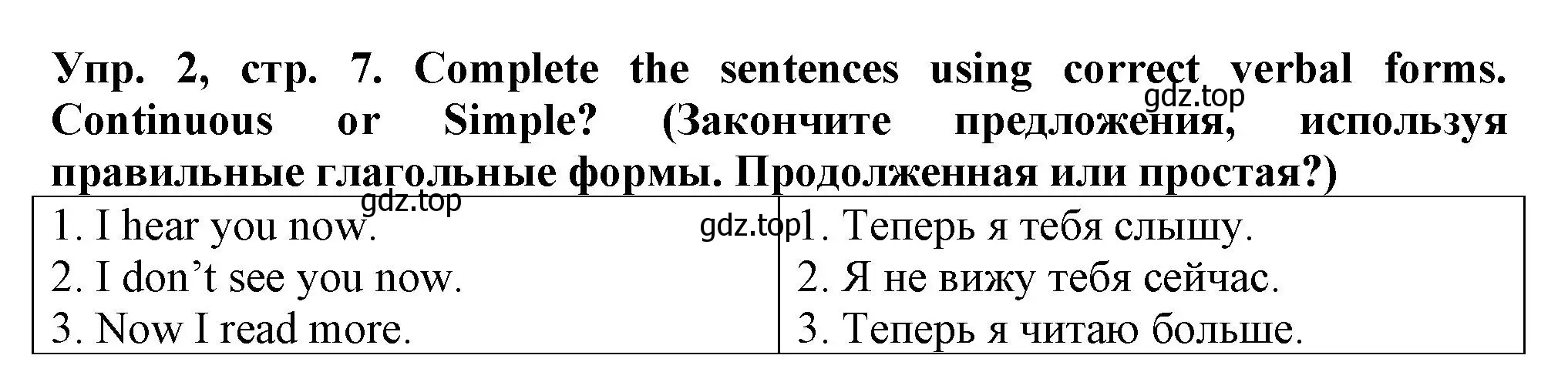 Решение номер 2 (страница 7) гдз по английскому языку 5 класс Терентьева, контрольные задания