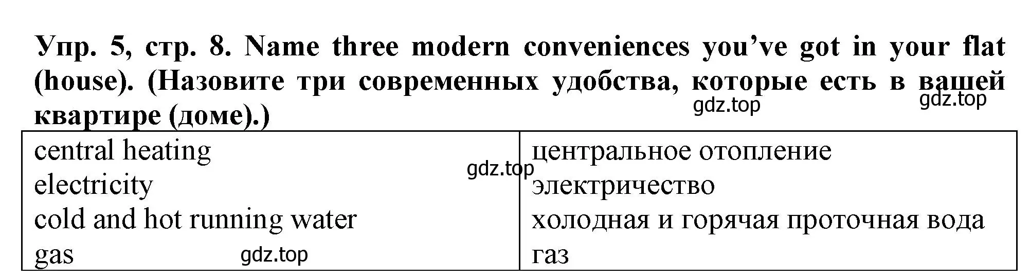 Решение номер 5 (страница 8) гдз по английскому языку 5 класс Терентьева, контрольные задания