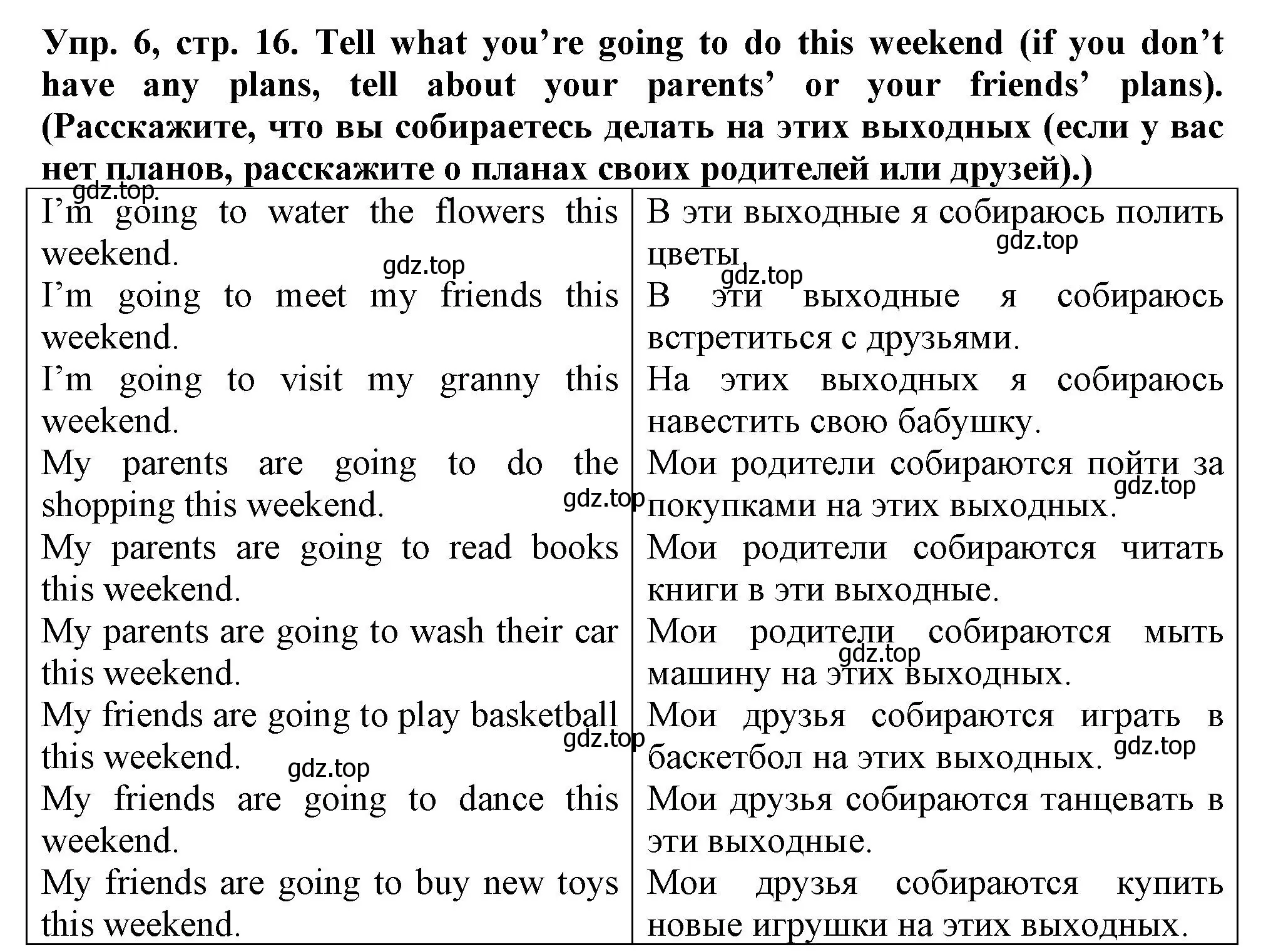 Решение номер 6 (страница 16) гдз по английскому языку 5 класс Терентьева, контрольные задания