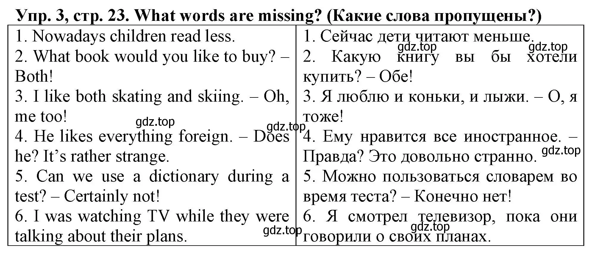 Решение номер 3 (страница 23) гдз по английскому языку 5 класс Терентьева, контрольные задания