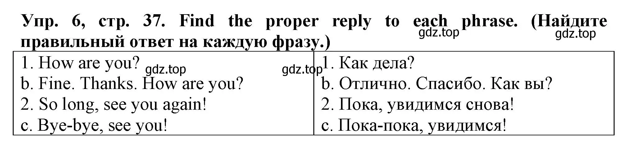 Решение номер 6 (страница 37) гдз по английскому языку 5 класс Терентьева, контрольные задания