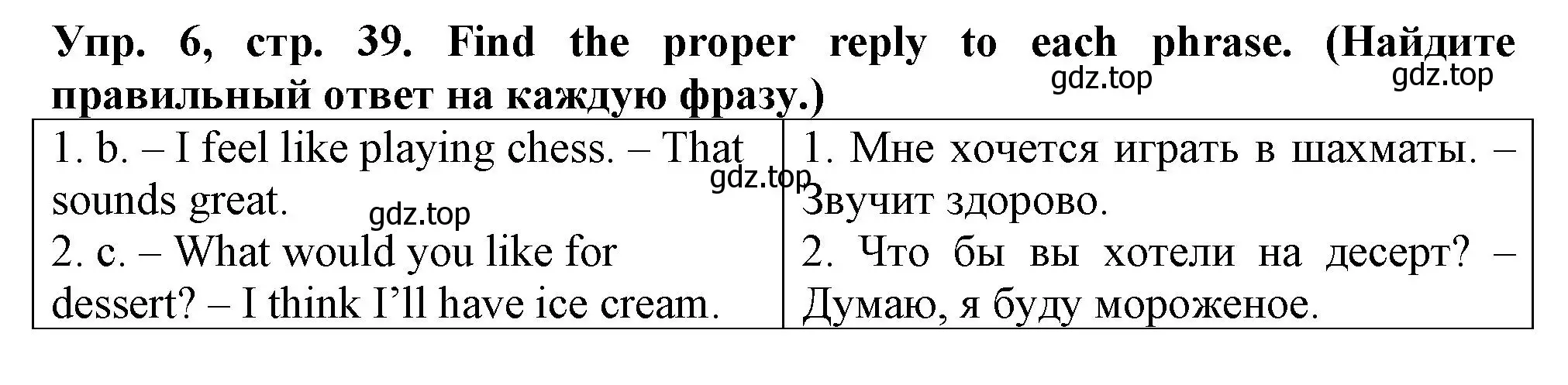 Решение номер 6 (страница 39) гдз по английскому языку 5 класс Терентьева, контрольные задания