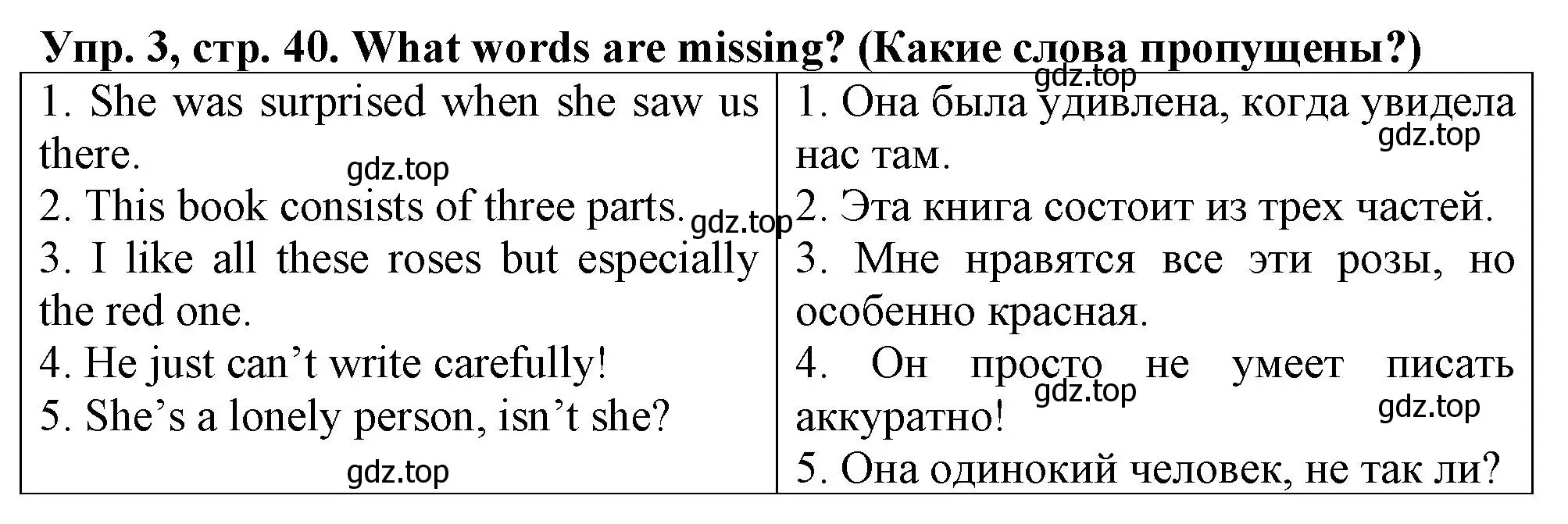 Решение номер 3 (страница 40) гдз по английскому языку 5 класс Терентьева, контрольные задания