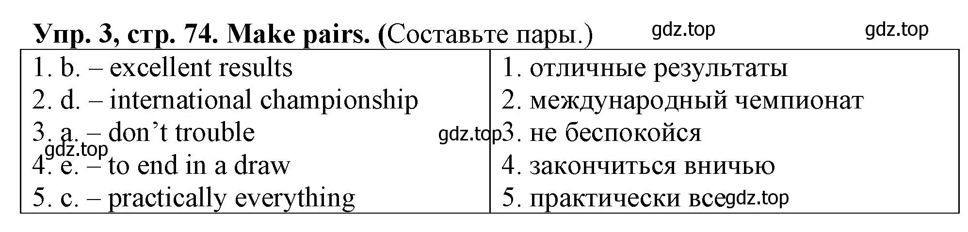 Решение номер 3 (страница 74) гдз по английскому языку 5 класс Терентьева, контрольные задания