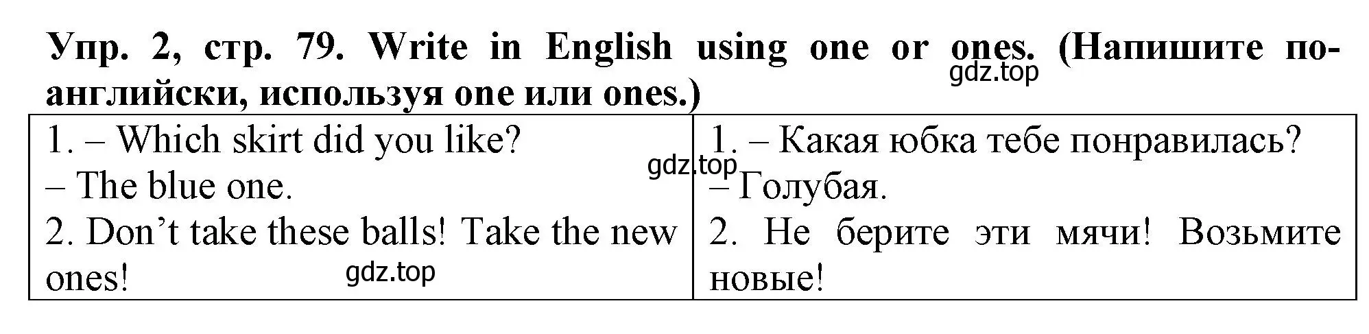 Решение номер 2 (страница 79) гдз по английскому языку 5 класс Терентьева, контрольные задания