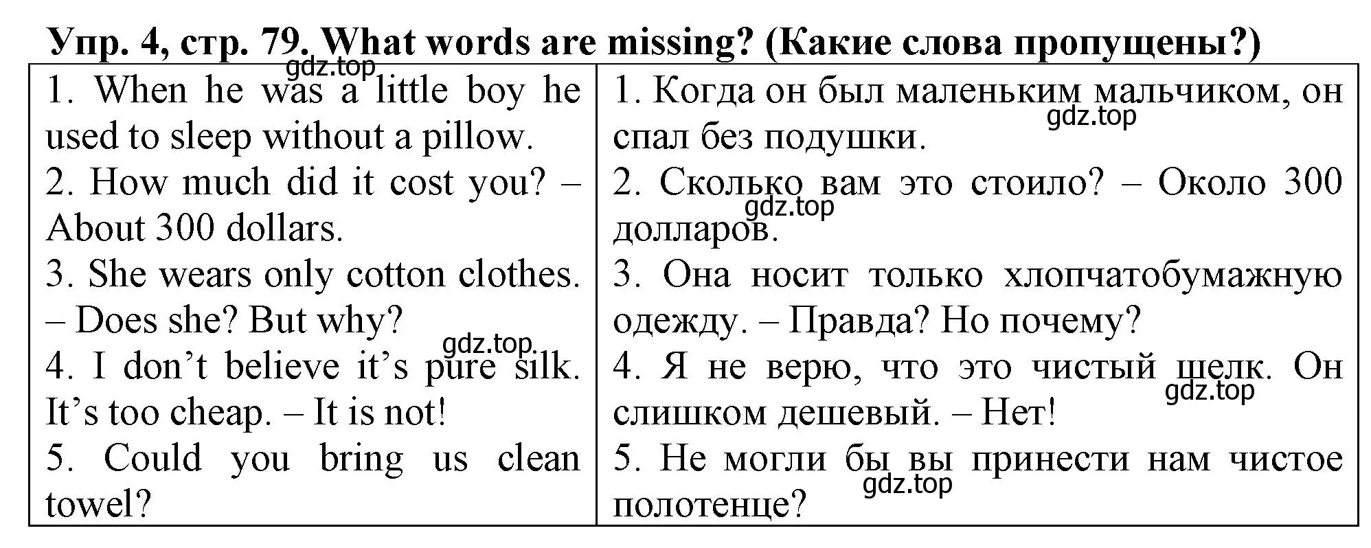 Решение номер 4 (страница 79) гдз по английскому языку 5 класс Терентьева, контрольные задания