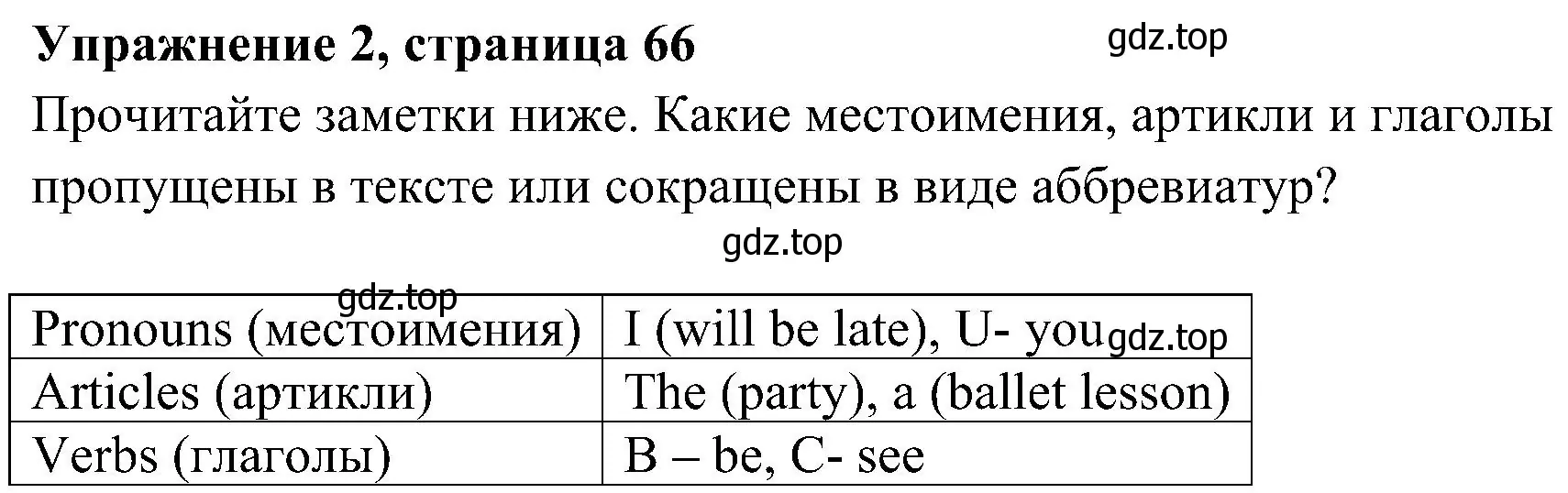 Решение 3. номер 2 (страница 66) гдз по английскому языку 5 класс Ваулина, Дули, рабочая тетрадь