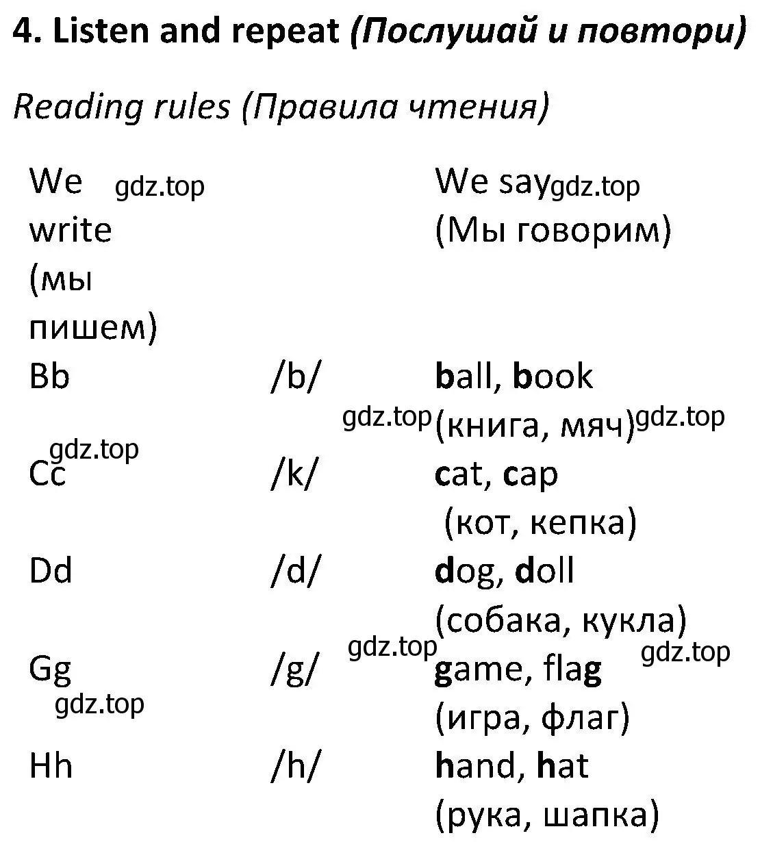 Решение 2. номер 4 (страница 13) гдз по английскому языку 5 класс Ваулина, Дули, учебник