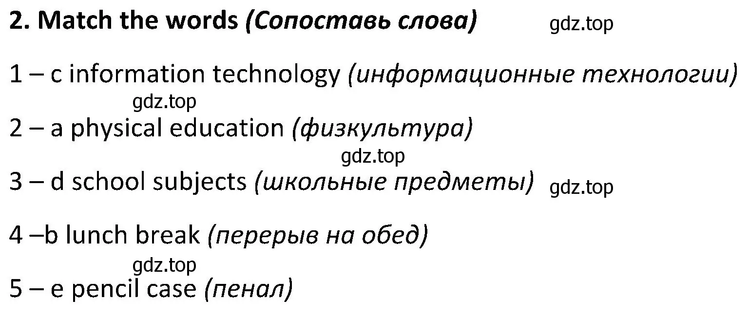 Решение 2. номер 2 (страница 34) гдз по английскому языку 5 класс Ваулина, Дули, учебник