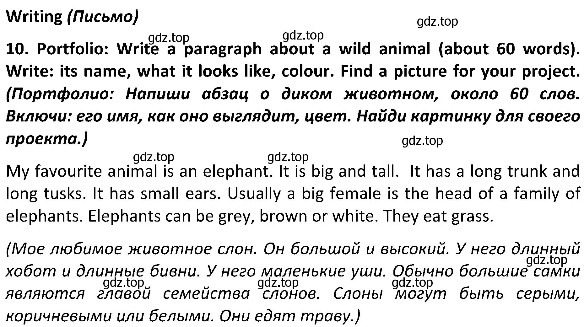 Решение 2. номер 10 (страница 69) гдз по английскому языку 5 класс Ваулина, Дули, учебник