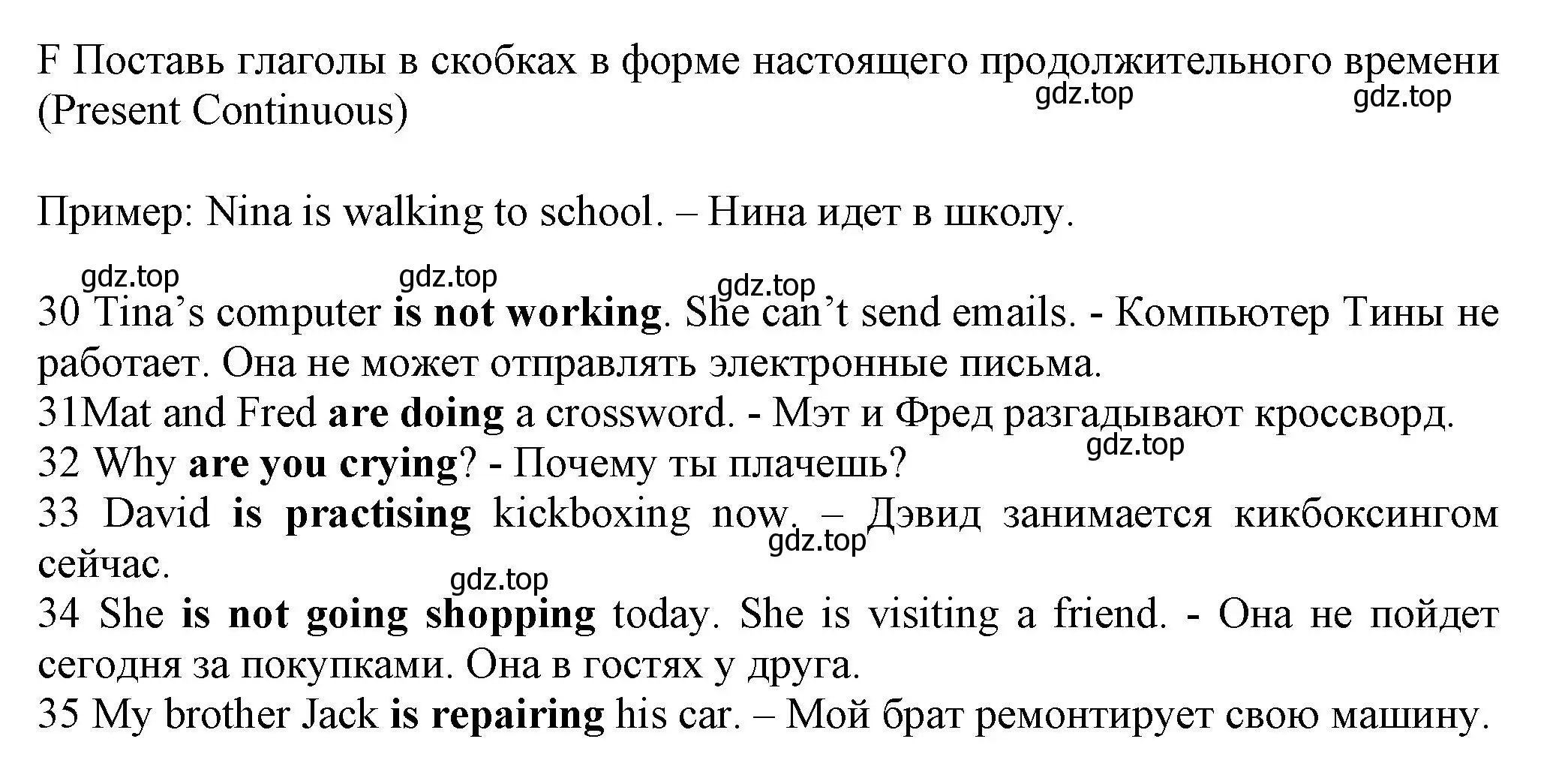 Решение номер F (страница 54) гдз по английскому языку 5 класс Ваулина, Дули, контрольные задания