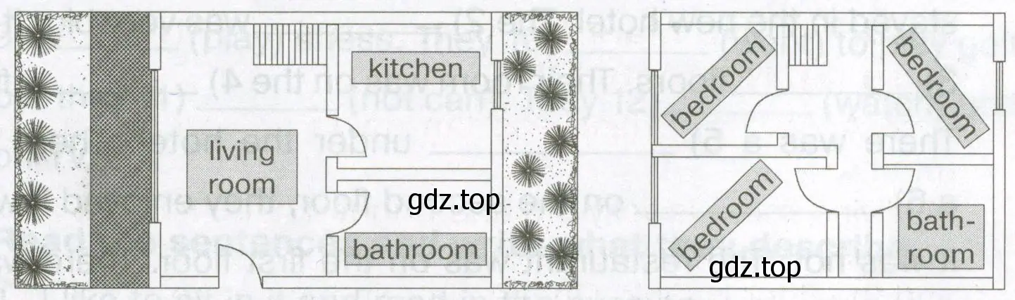 8. Look at the house plan and complete the text