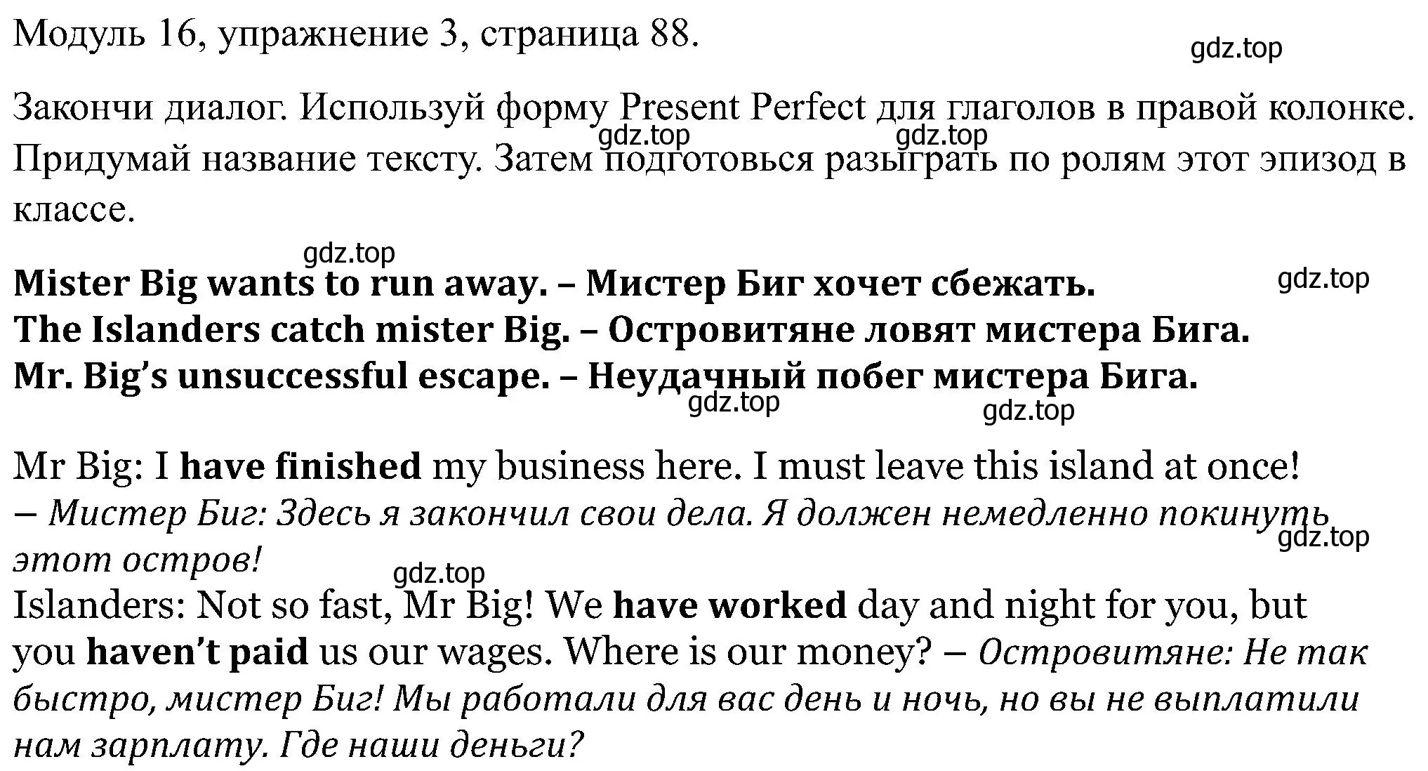 Решение номер 3 (страница 88) гдз по английскому языку 5 класс Вербицкая, Твердохлебова, рабочая тетрадь