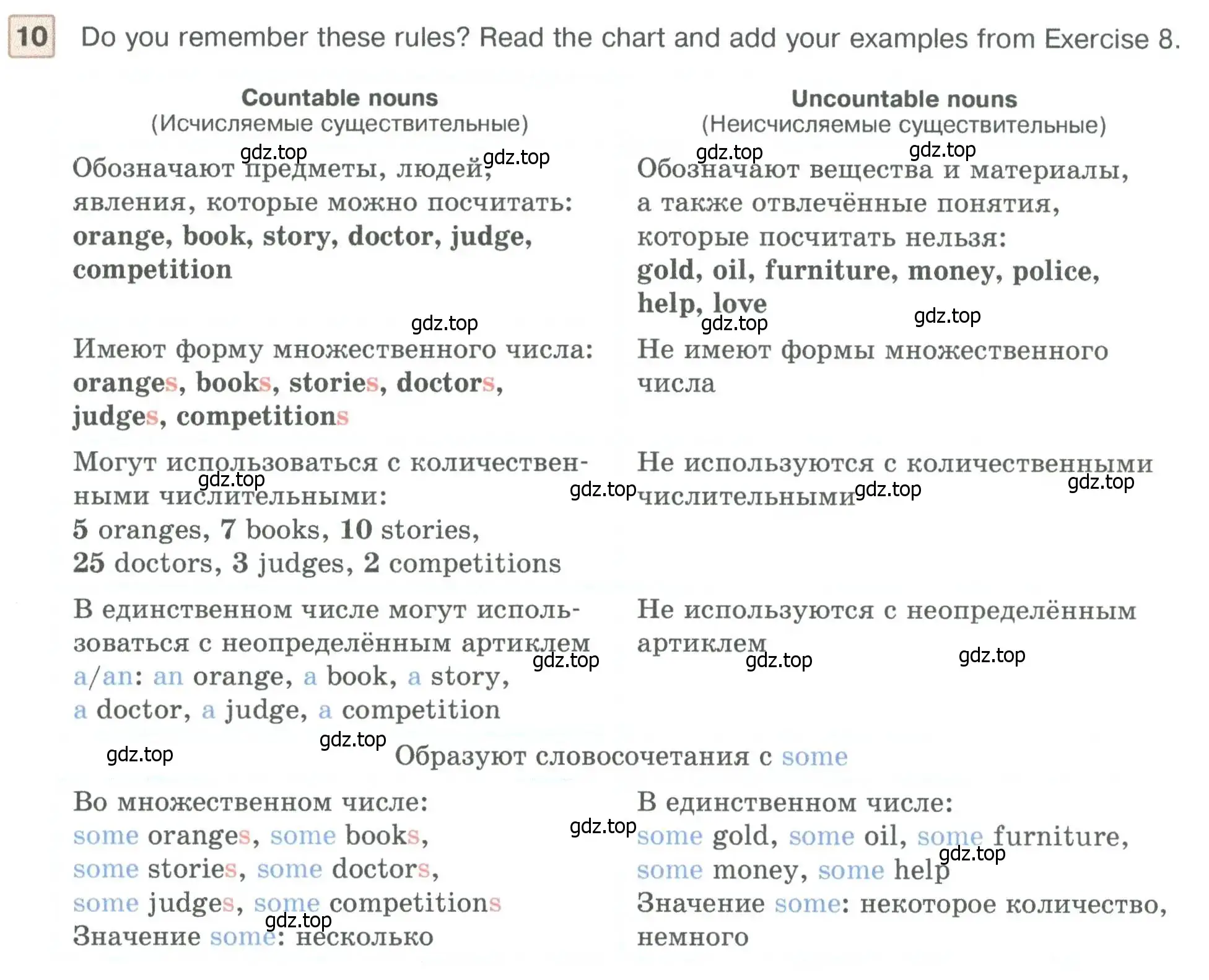 Условие номер 10 (страница 46) гдз по английскому языку 5 класс Вербицкая, Эббс, учебник 1 часть