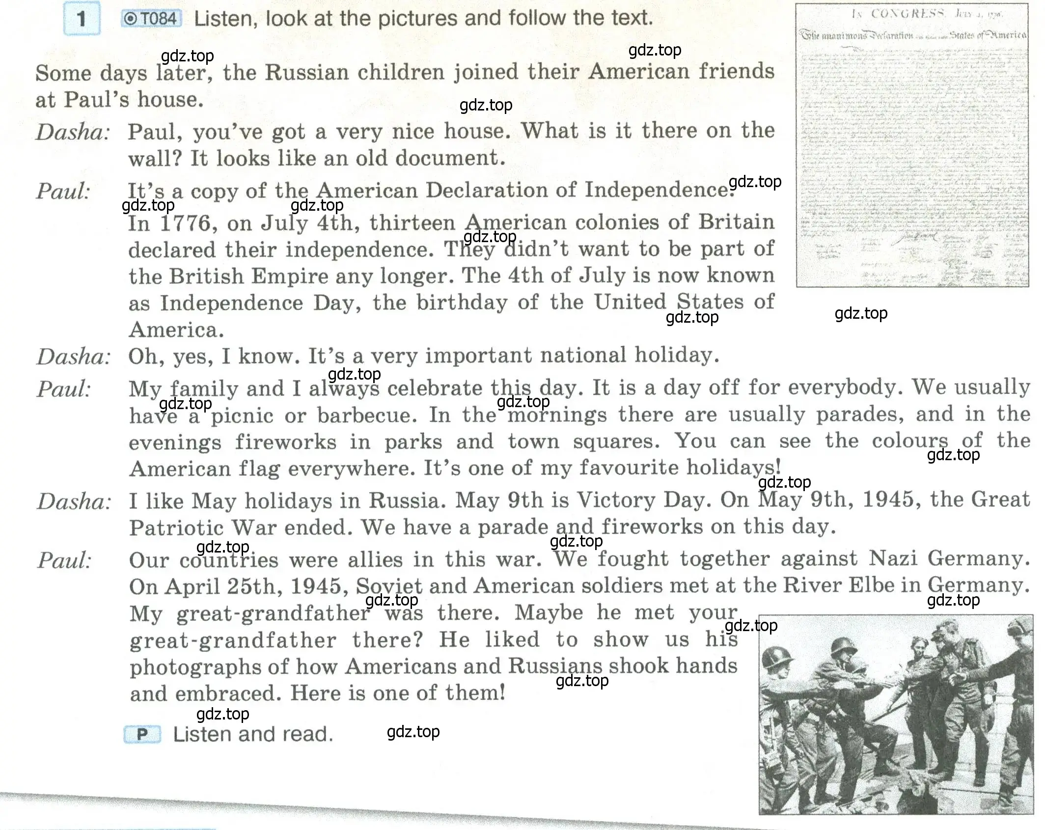 Условие номер 1 (страница 34) гдз по английскому языку 5 класс Вербицкая, Эббс, учебник 2 часть